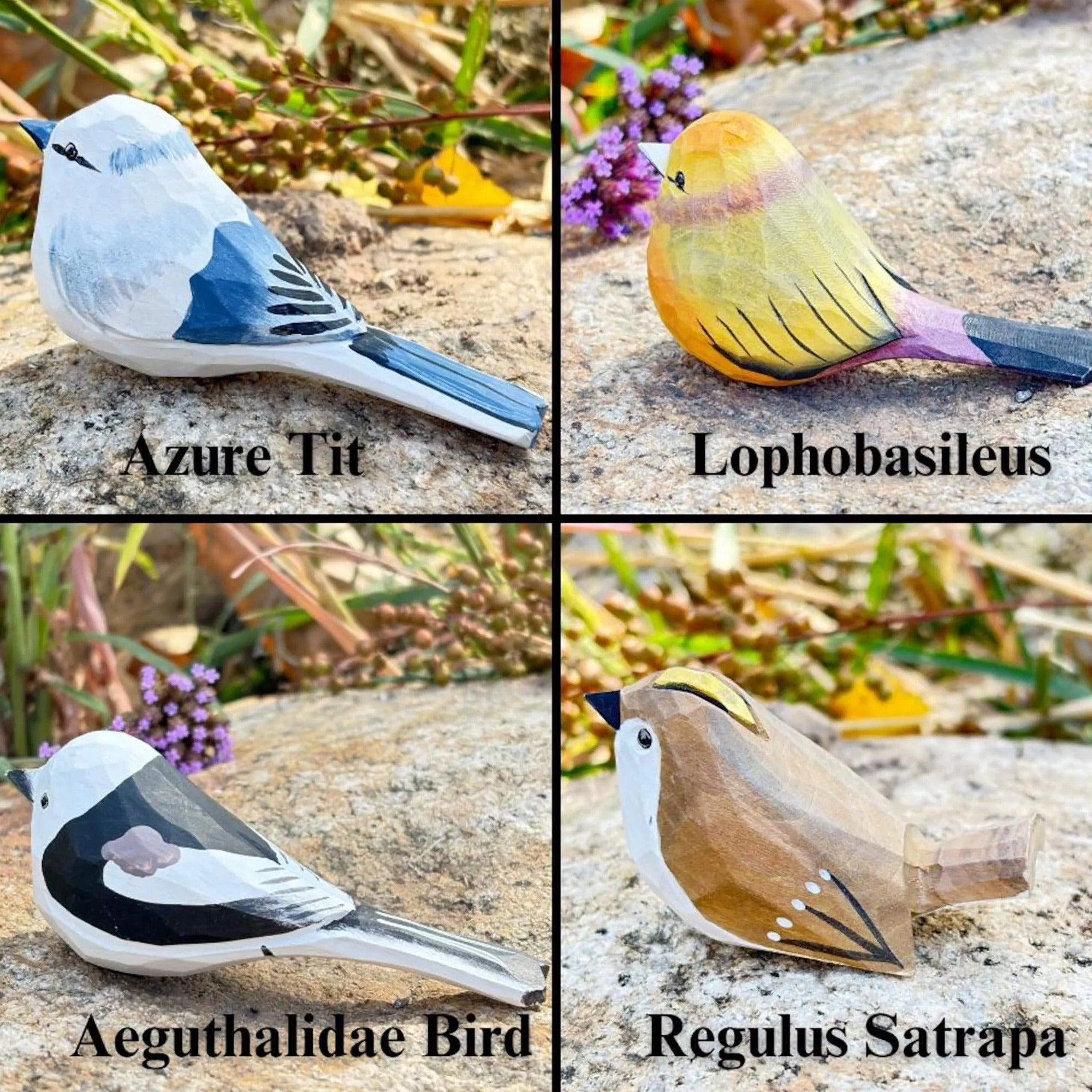 Hand Carved Wooden Bird Ornaments,Chubby Robin Figurine,Wooden Bird Figurine Ornament,Gift for Bird Lovers,Birthday Gift,Christmas Gifts