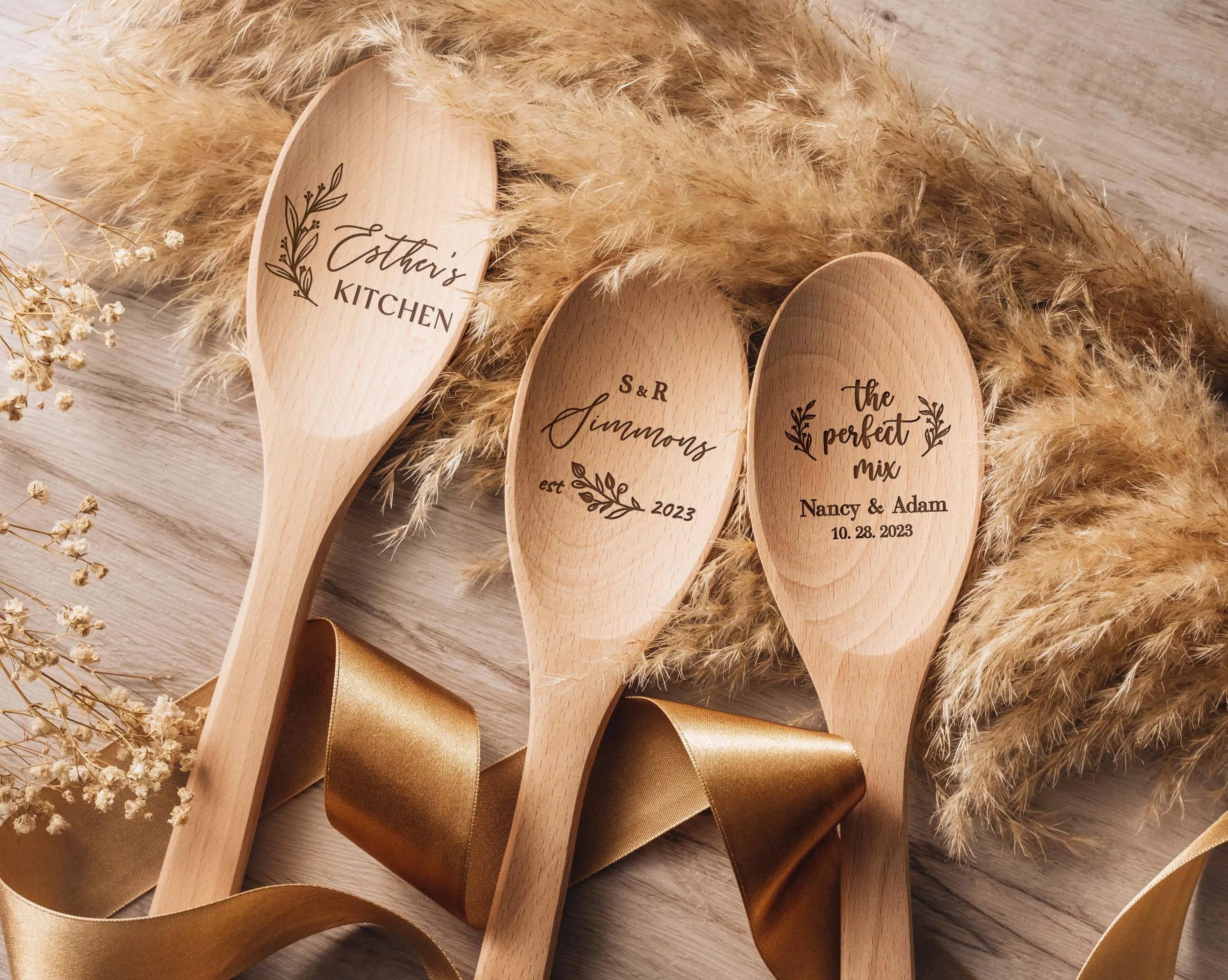 The Perfect Mix Spoon Gifts for Mom, Personalized Wedding Favors, Engraved Wooden Spoons, Bridal Shower Favors, Wedding Party Gifts