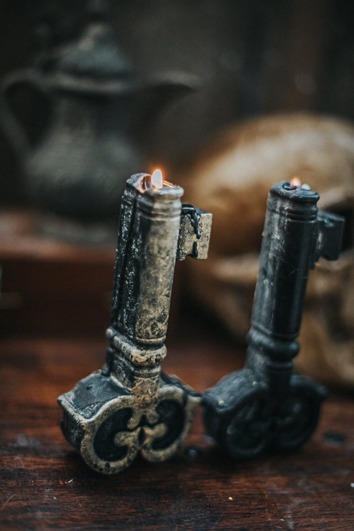 Candle big Key Victorian witch
