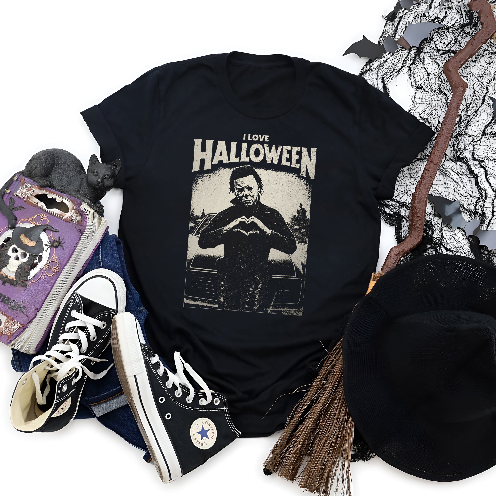 I Love Halloween Heavy Cotton T-Shirt